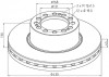 Remschijf SAF 22.5" ET120