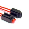 Micro zekeringhouder 2,5mm2 rood...